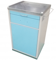 All metal bedside cabinet with stainless steel Top       