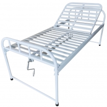 All Steel Single Manual Crank Care Bed