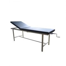 Backrest Adjustable Stainless steel Examination Table By Manual Crank