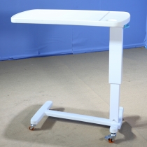 Luxury Height Adjustable ABS Top Overbed table by gas spring 