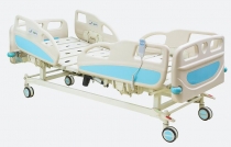 Luxury Two Function Electric Care Bed With New long PP side rails&Side Central brake