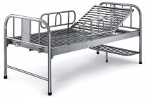 Stainless Steel Care Bed with backrest handle